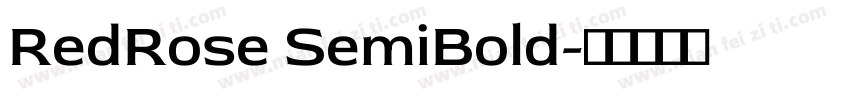 RedRose SemiBold字体转换